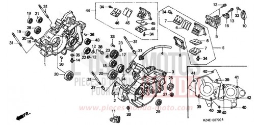 CARTER MOTEUR CR125RY de 2000